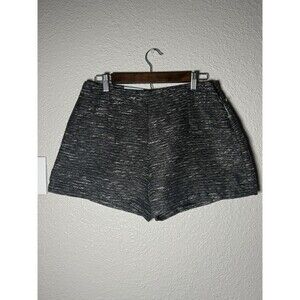 Old Navy Black/White Lined woman Shorts Size 8 Textured NWT
